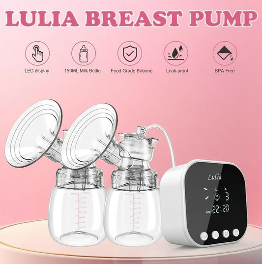 Close up of Lulia breast pump 24 millimeter silicone flange.