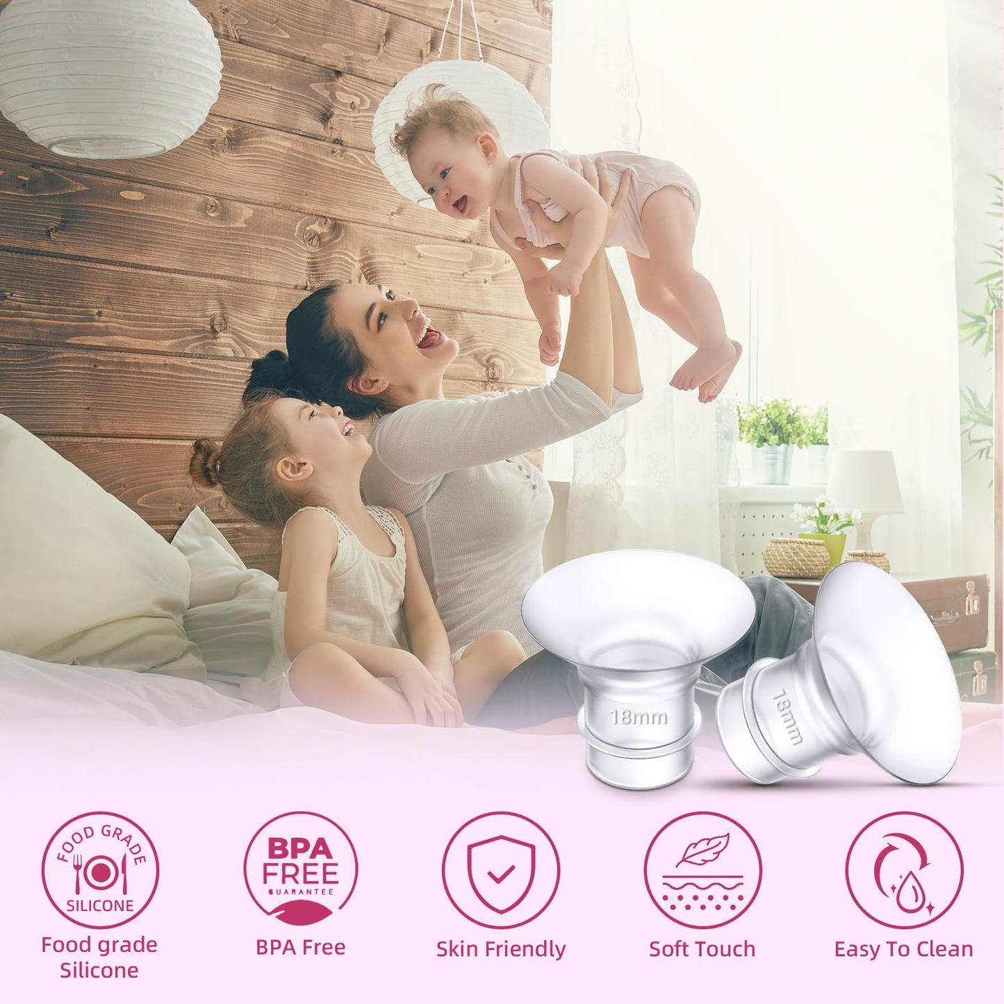 Full kit components organized for breastfeeding mothers