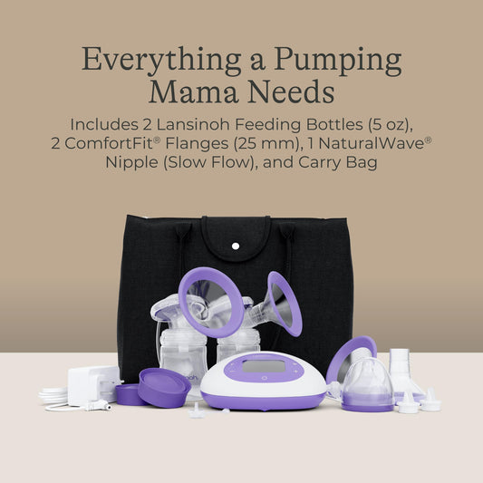 Lansinoh breast pump LCD screen and control panel
