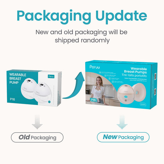 Paruu P16 wearable electric breast pump with LED display
