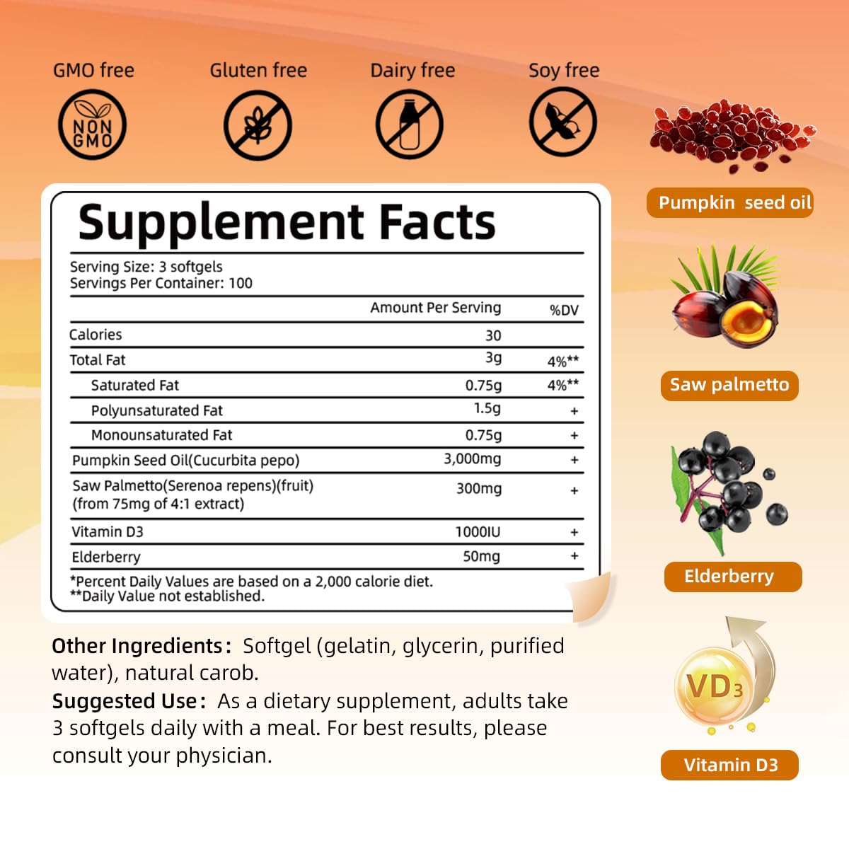 Kitabio Skiseoy wellness complex softgels for hair and prostate