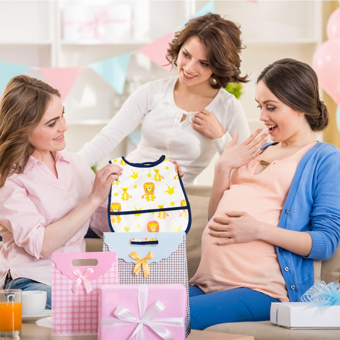 2ooya premium baby feeding bib 6 piece set packaged beautifully as an imported baby shower keepsake gift