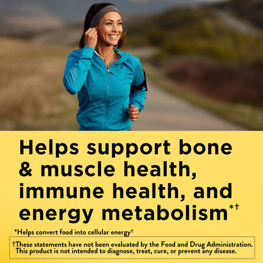 Nature Made Multi for Her 70 Count supplement bottle showing nutritional information.