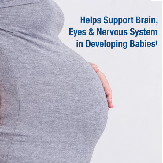 Garden of Life Prenatal DHA 350mg supplement packaging highlighting strawberry flavor details