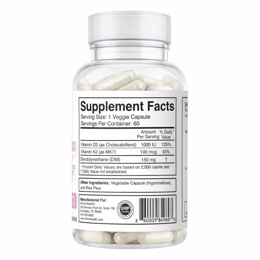 Authentic Divine Health Hormone Zone 60 vegetarian capsules bottle for estrogen metabolism