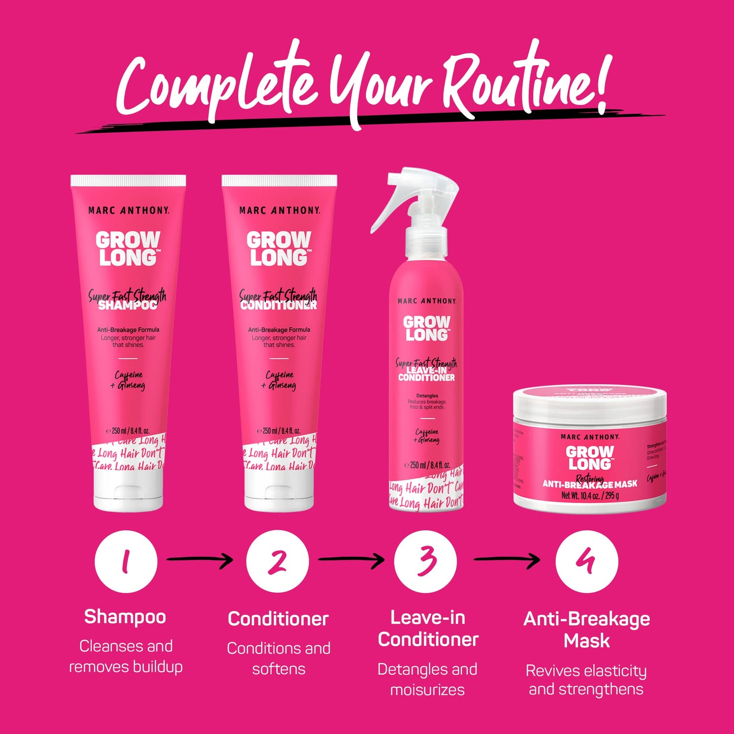 Marc Anthony professional salon quality hair length care combo set