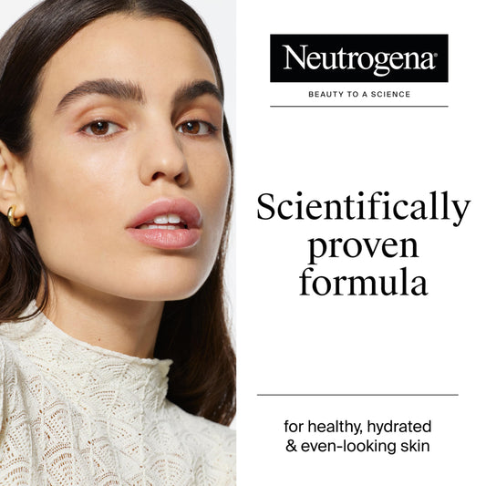 Neutrogena anti aging night cream open jar displaying the rich creamy white texture