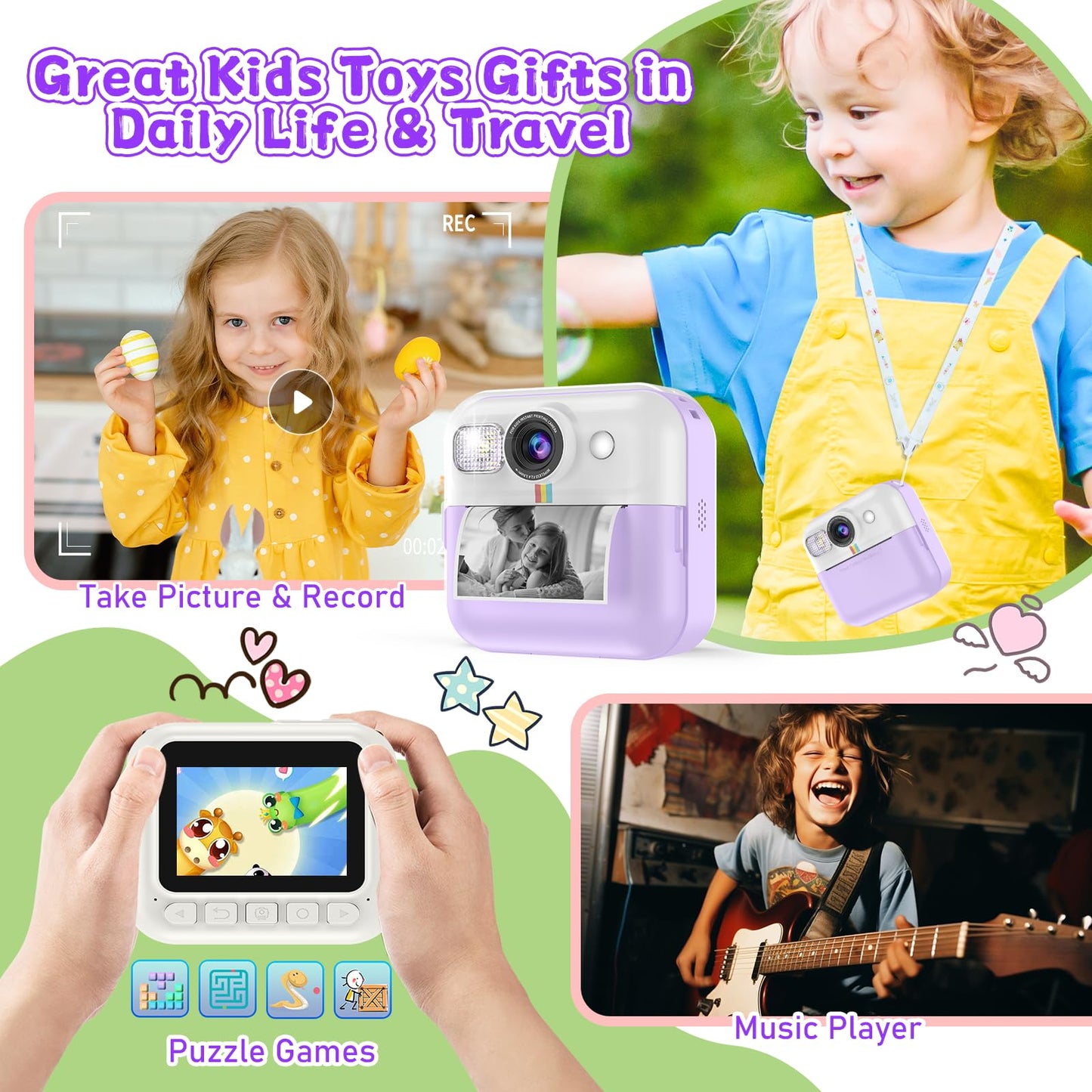 Dafotil kids camera packaging box for holiday and birthday gifting