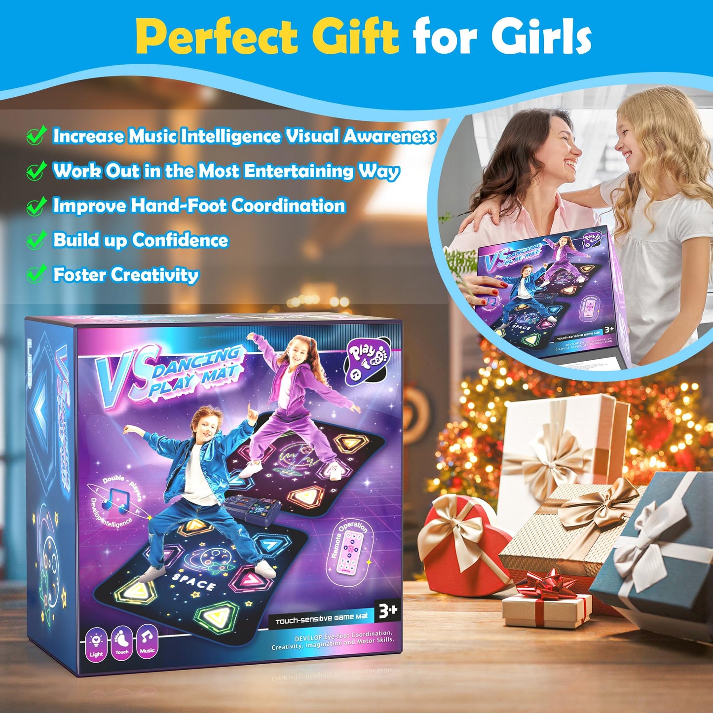 Children having fun with Pafolo interactive music dance toy