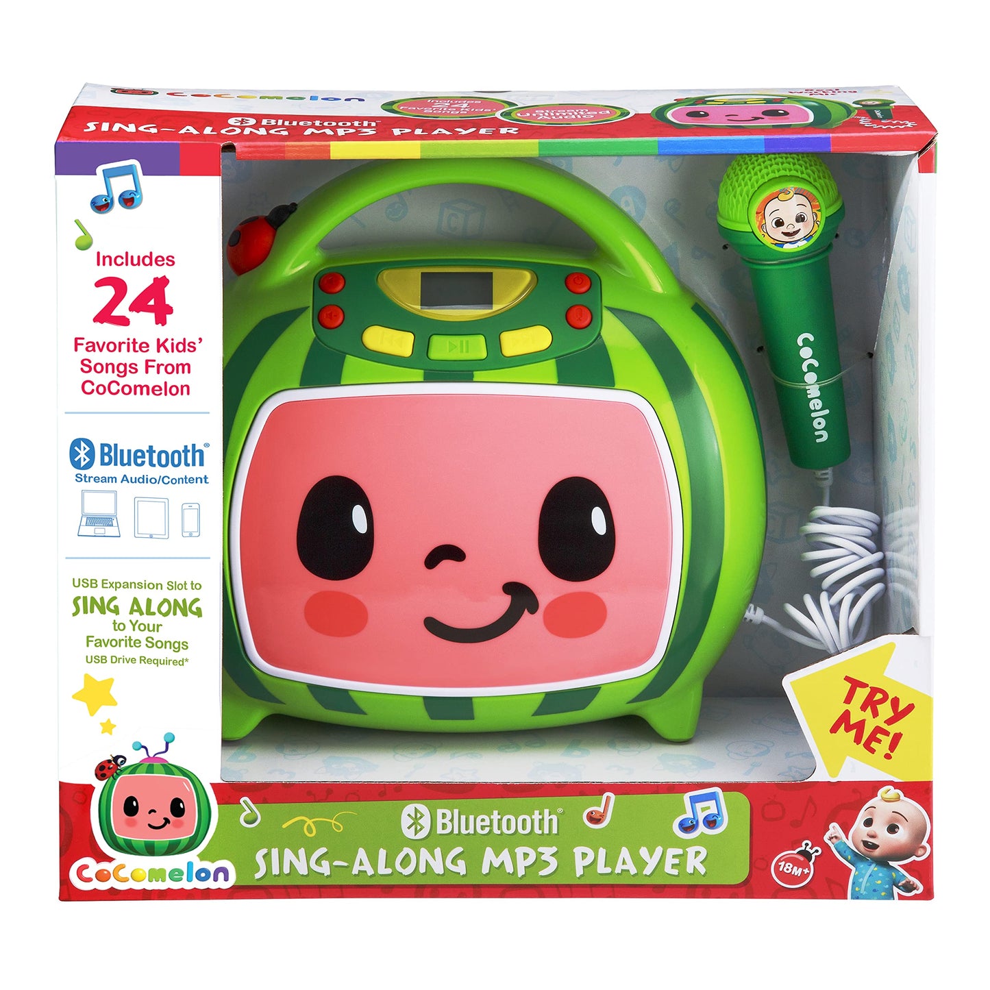 eKids toddler entertainment system showcasing the compact retail packaging box design.