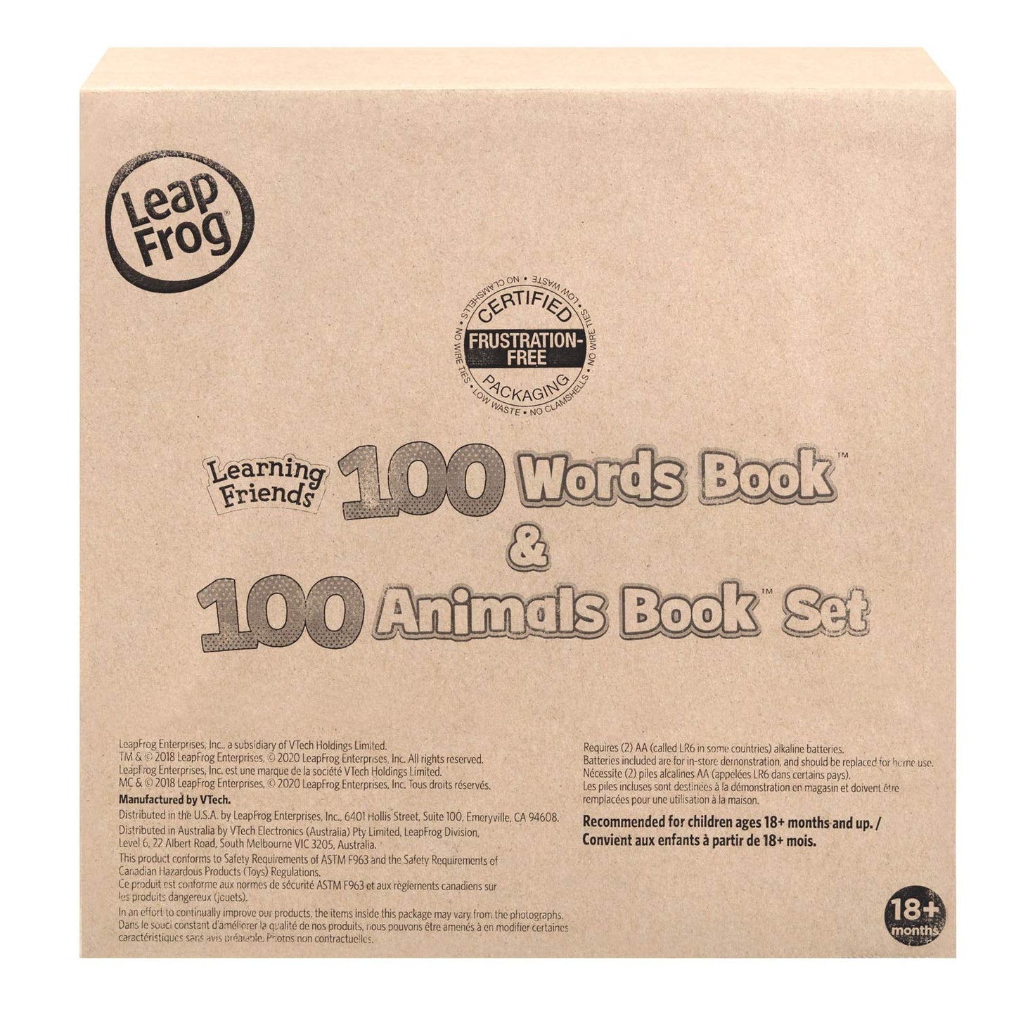LeapFrog educational book set side view with easy-carry handle