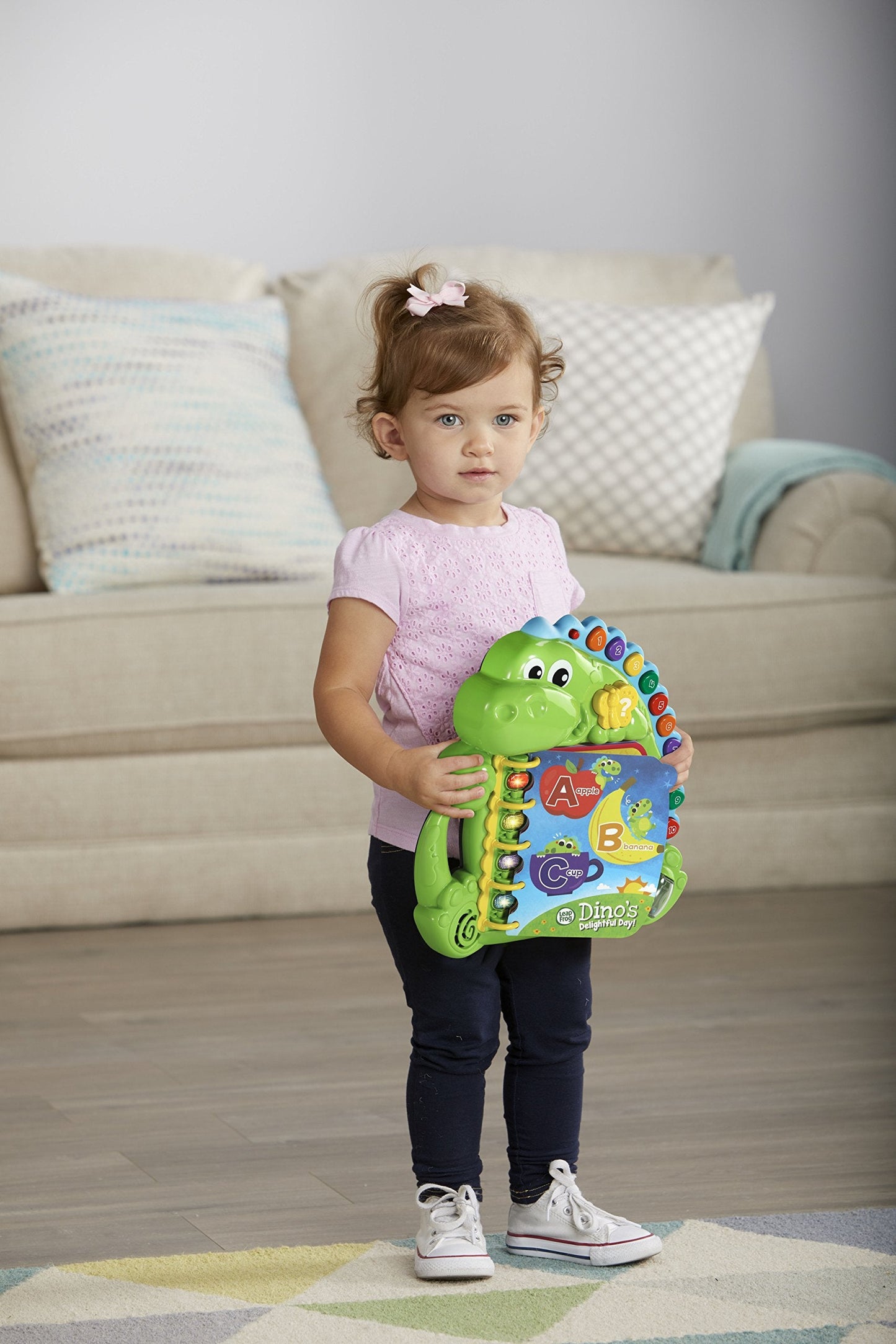 LeapFrog Dino's Delightful Day book packaging and contents display