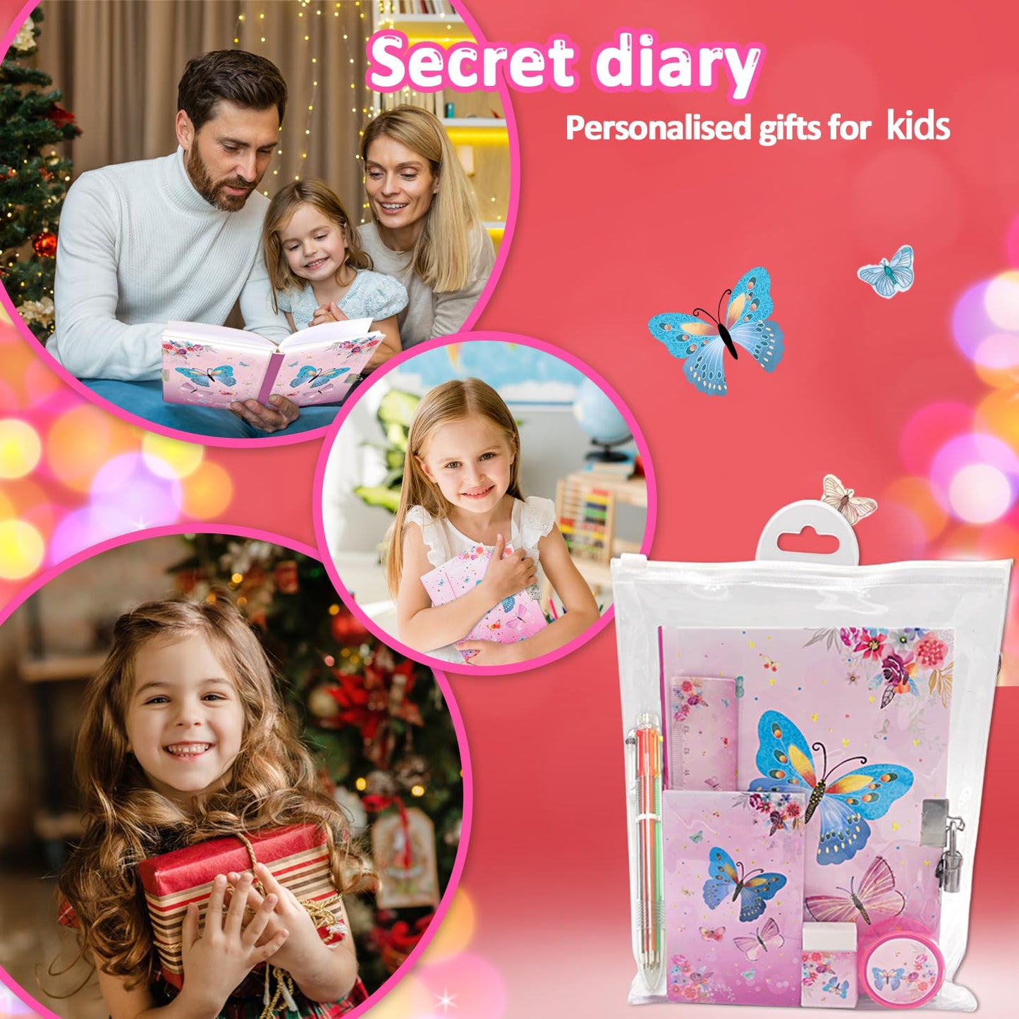 Ginmlyda secret journal set for girls in packaging