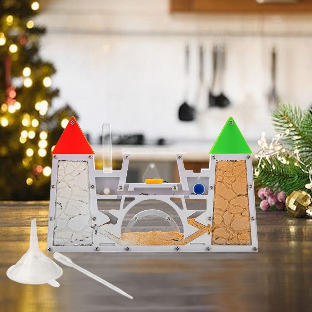 Elnmlht premium STEM toy showing the separate egg laying and loading areas