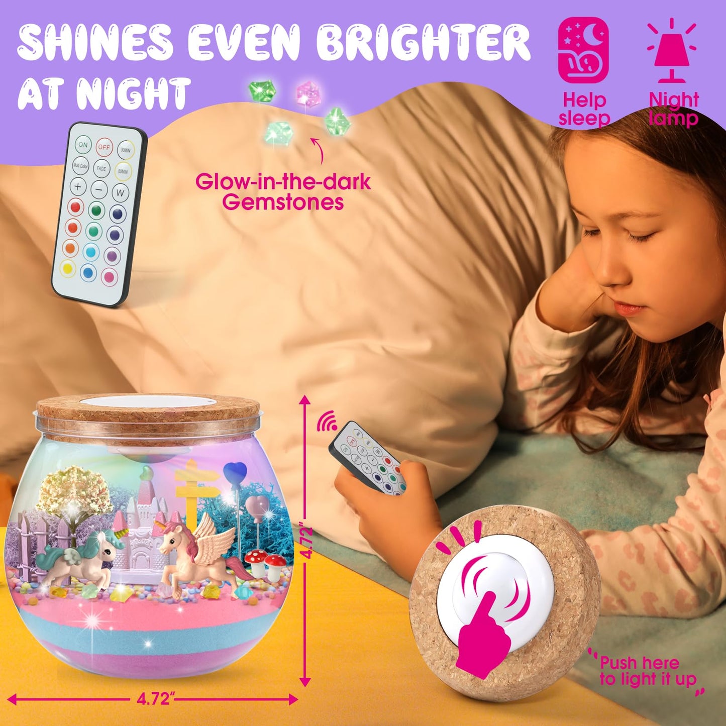 Side view of the authentic SparkleMe imported arts and crafts package showing safety warnings.