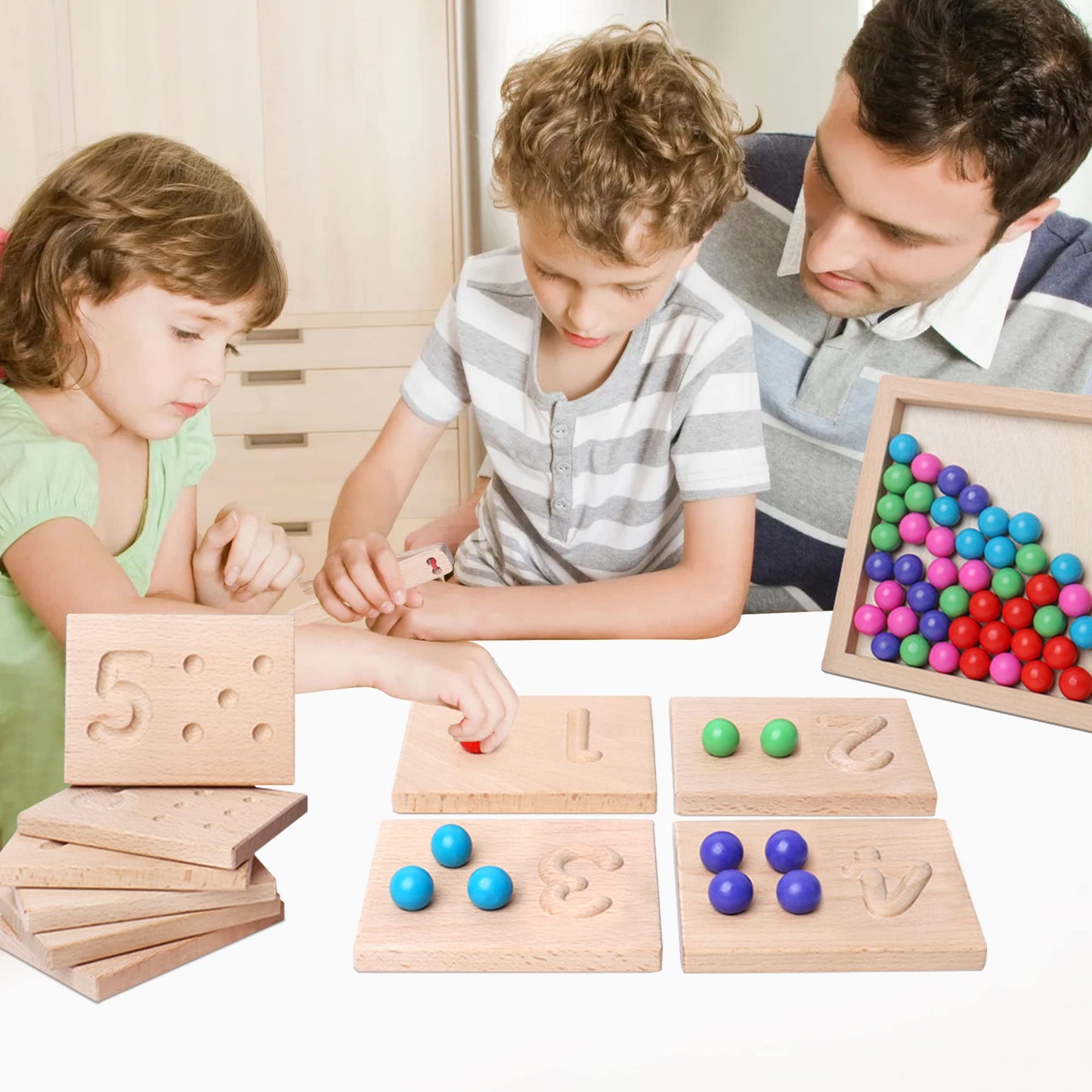 Premium packaging and contents of the imported BBtinker toddler learning set