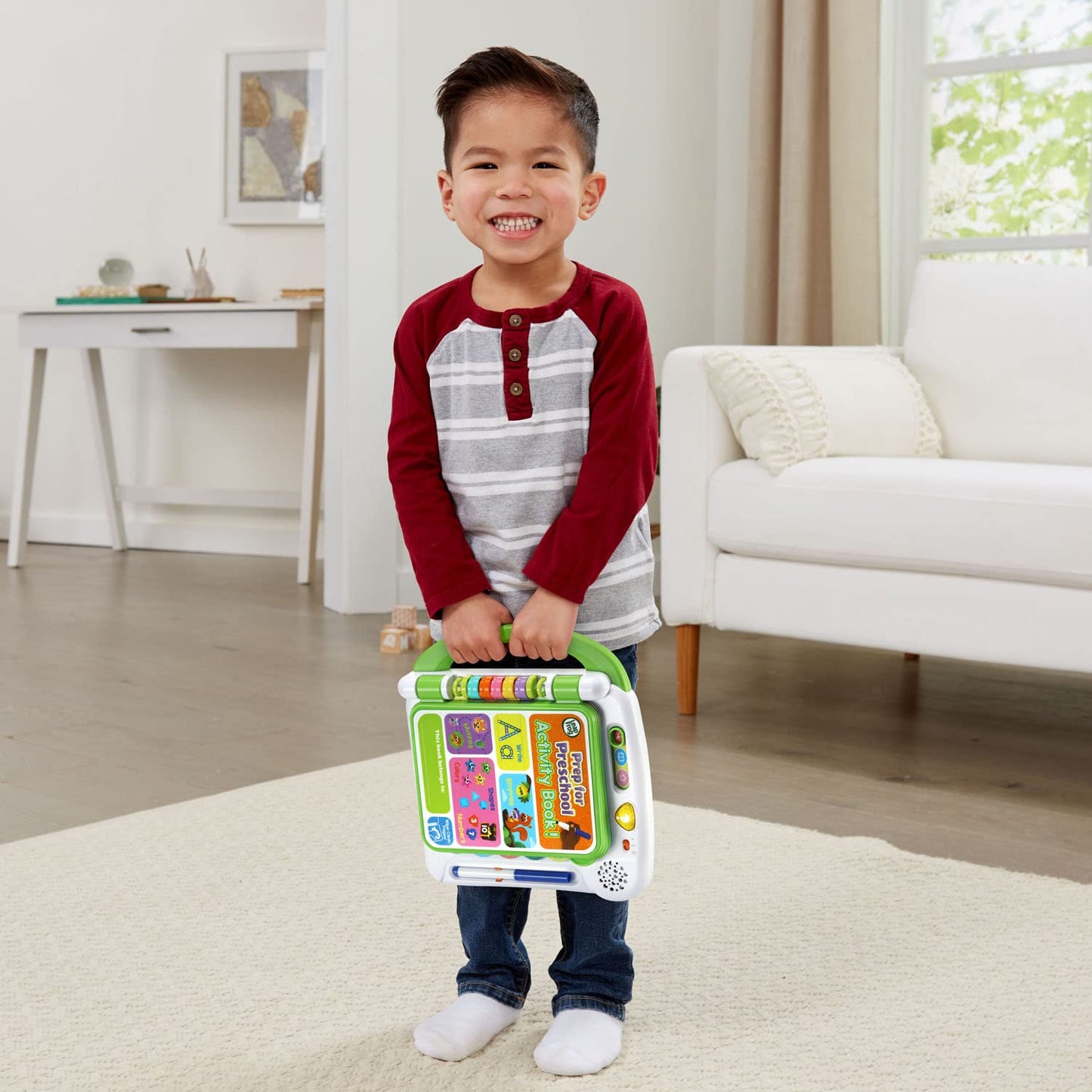 Interactive educational toy showing the rhyming and color matching layout for kids.