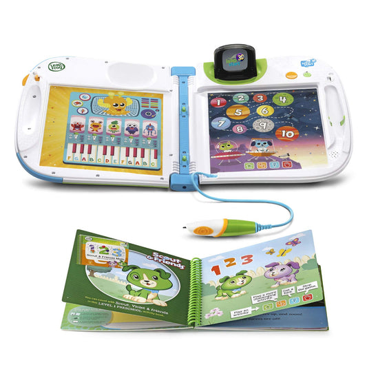 LeapFrog interactive educational electronic toy screen close up demonstrating animation playback.