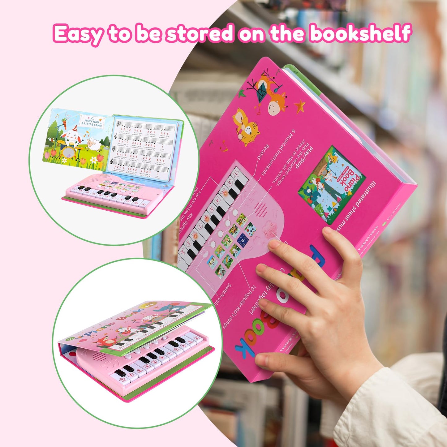 Quimsity children learning piano book packaged neatly for gifting purposes