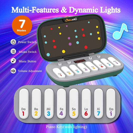 LYRZMY pocket rhythm master console showing responsive buttons for educational music games