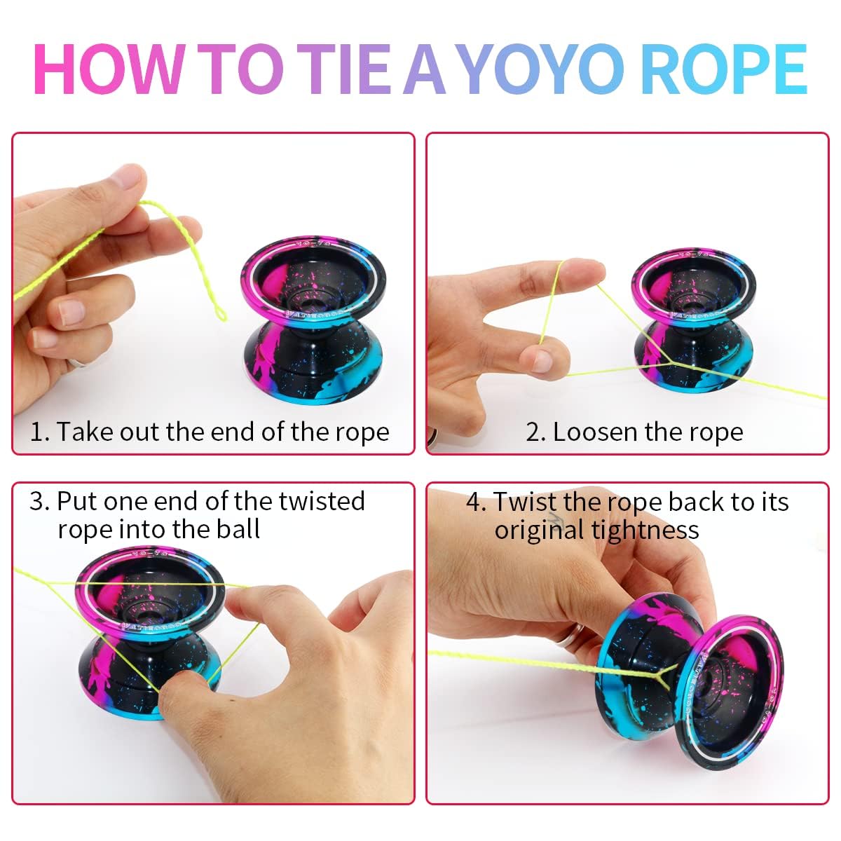 WATIEOBOO yoyo packed inside the provided protective storage case