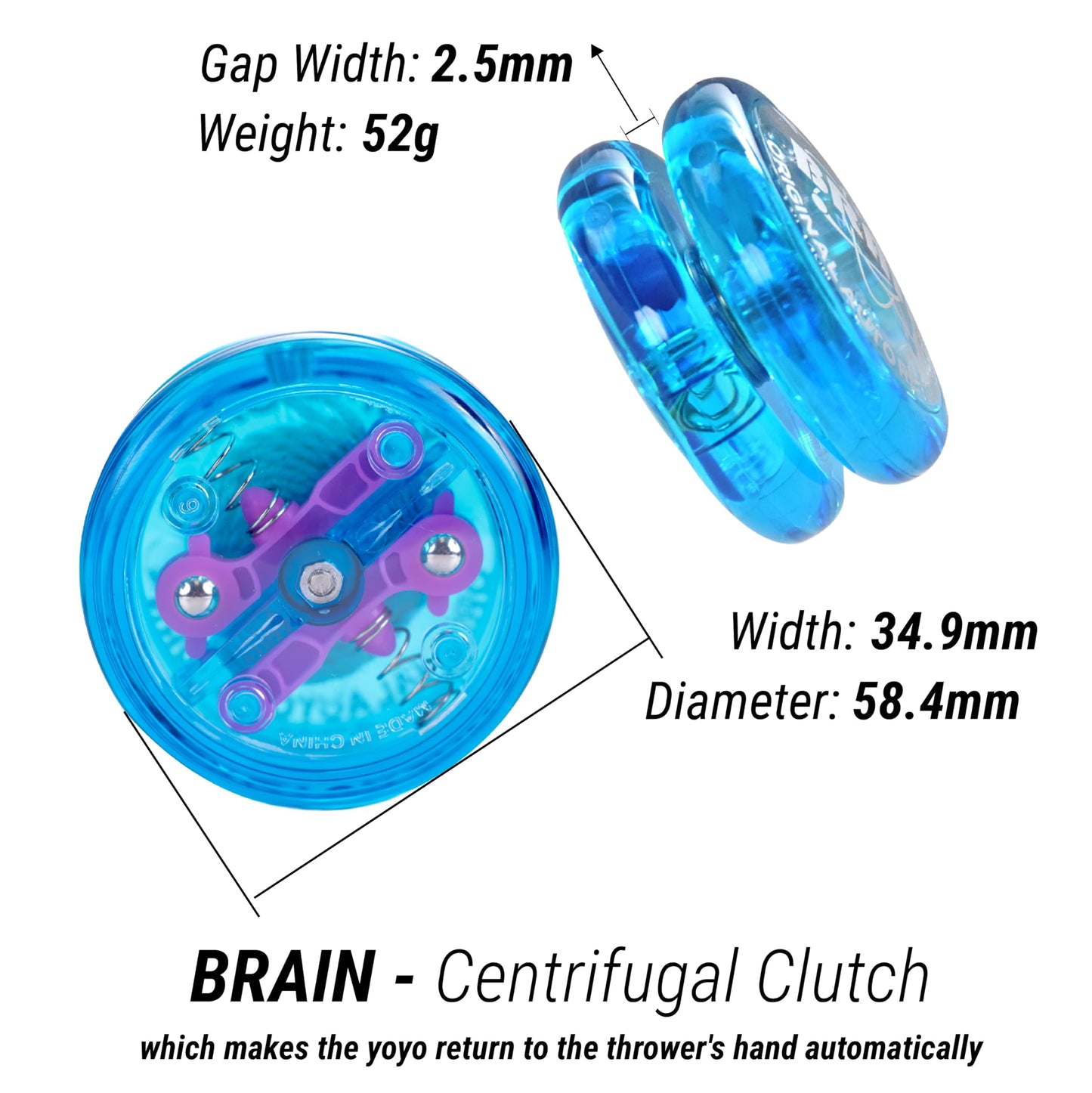 Yomega Spectrum light-up LED yoyo in motion