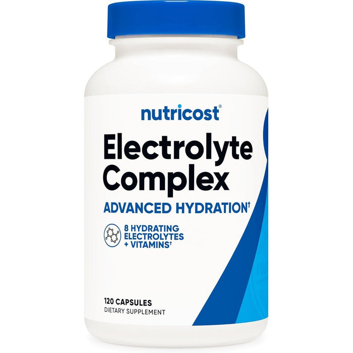 Nutricost electrolyte complex advanced hydration capsules front view bottle