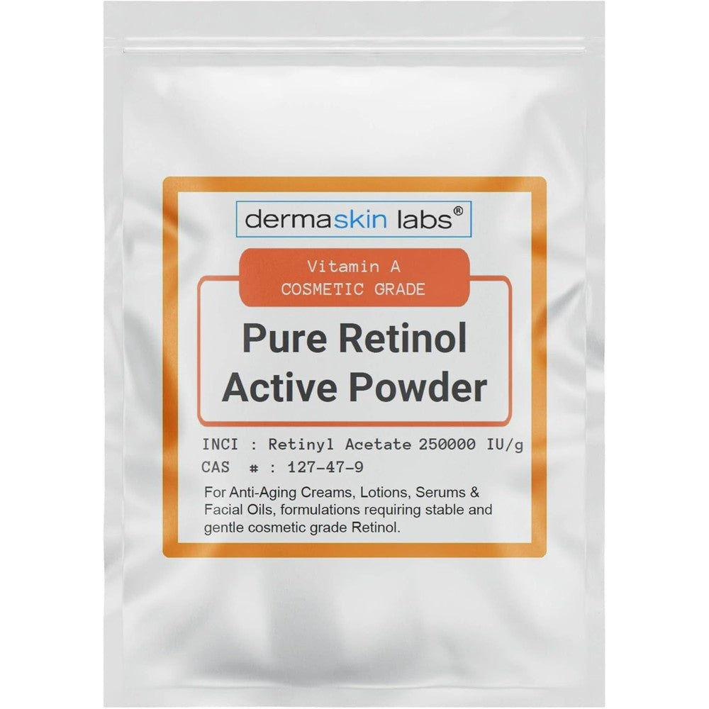 Dermaskin Labs Retinol Vitamin A Powder cosmetic grade ingredient jar