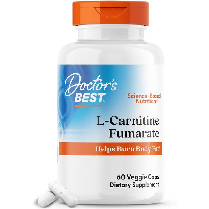 Doctor's Best L-Carnitine Fumarate 855 mg front view bottle