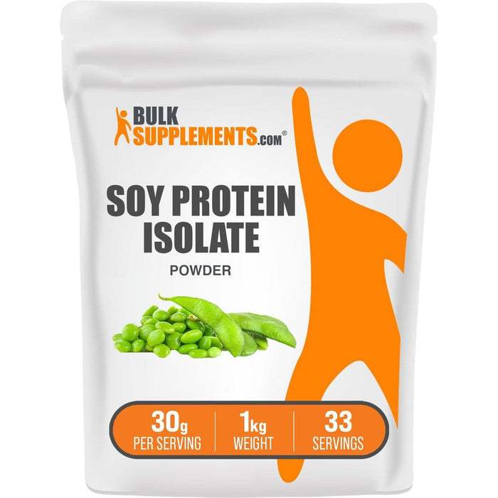 BulkSupplements Soy Protein Isolate Powder 1kg front view
