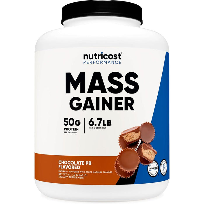 Nutricost performance mass gainer front view protein powder