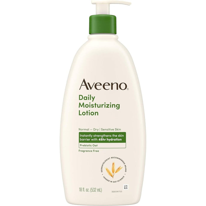 Aveeno daily moisturizing body lotion front view bottle