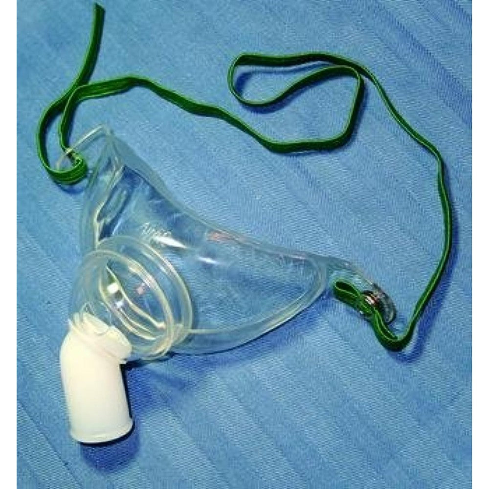 Cardinal Health AirLife Adult Tracheostomy Mask front view for medical respiratory care.