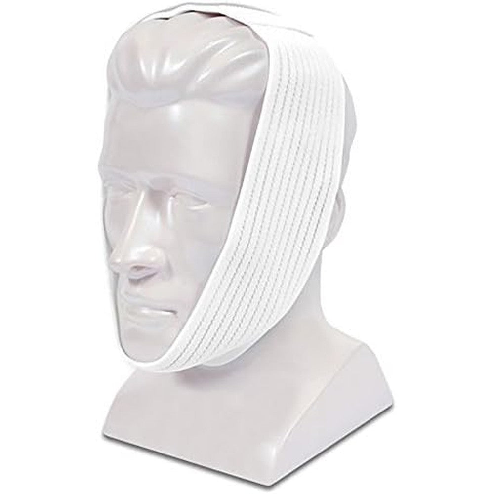 AG Industries PRIMADA Premium White Chin Strap front view for CPAP support.