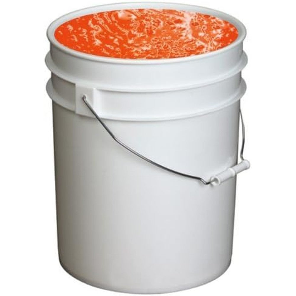 Handy Art UV Neon Event Paint in five gallon front view bucket with orange color indicator label