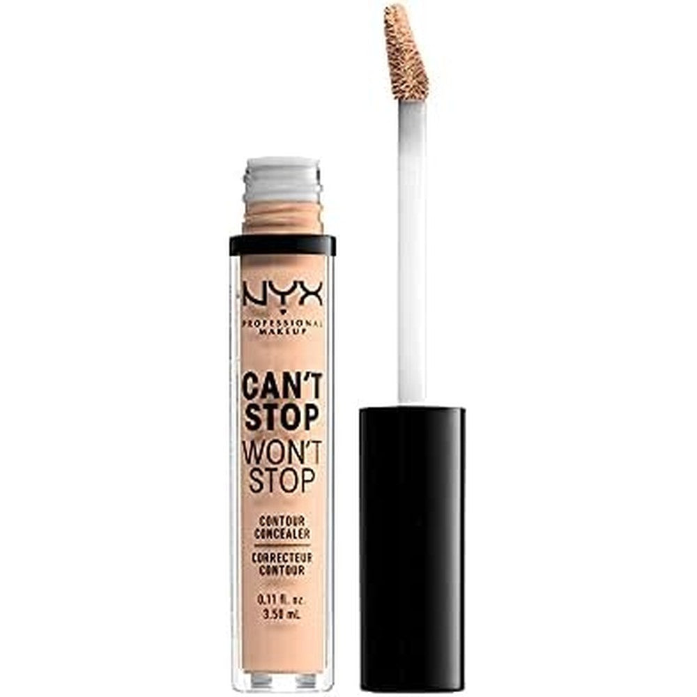 NYX Professional Makeup Can't Stop Won't Stop Contour Concealer Vanilla front view liquid matte makeup tube