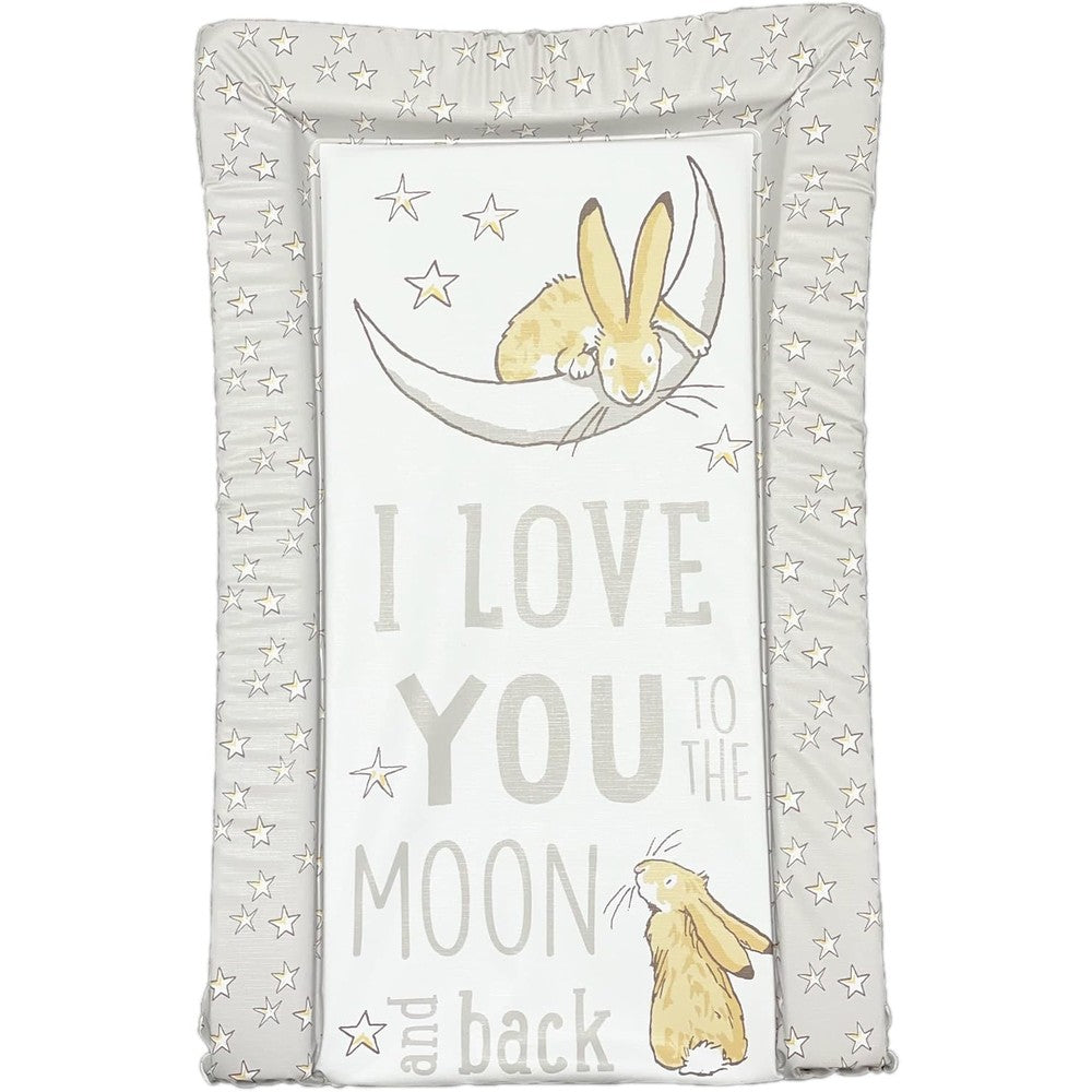 Obaby Guess How Much I Love You changing mat grey front view for baby nursery