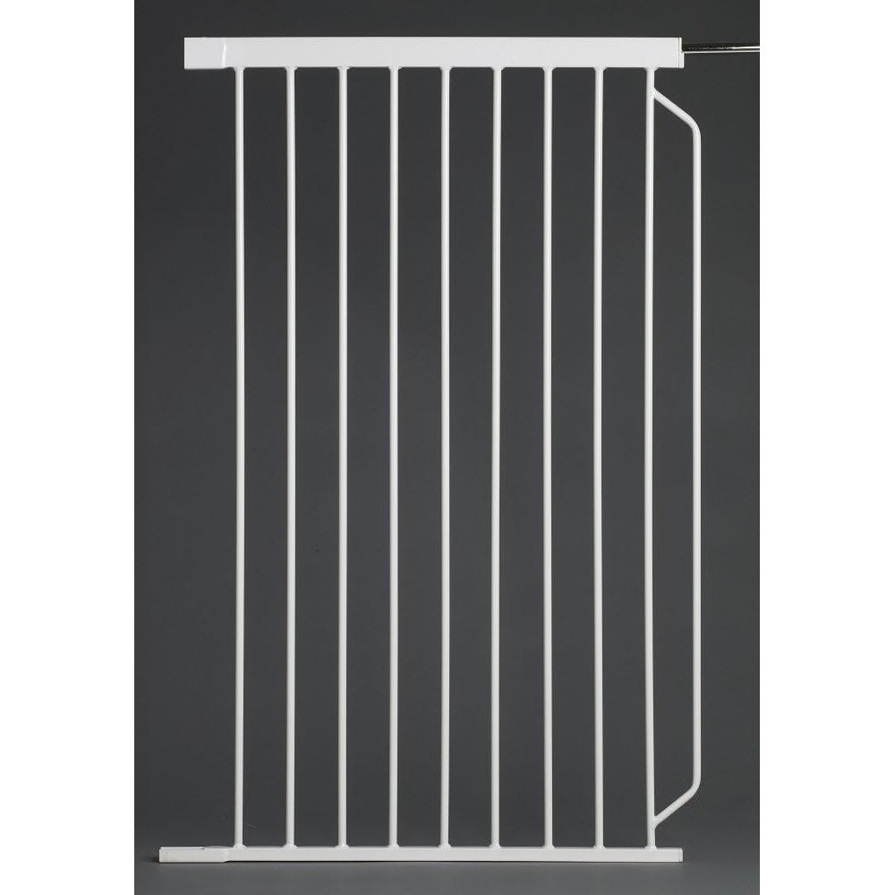Carlson Pet Products Extra Tall Maxi Gate Extension front view white metal safety barrier accessory