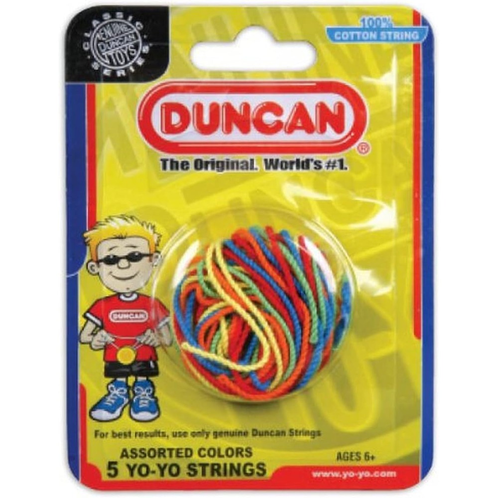 Duncan Yo-Yo String 5 Pack Assorted Colors replacement accessory