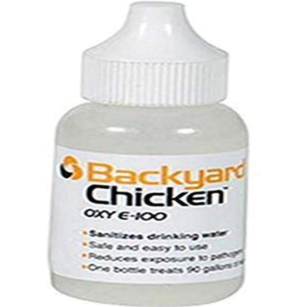 Dbc Agricultural Products Backyard Chicken Oxy E100 Liquid Water Sanitizer Drops For Poultry Health 30 Milliliters