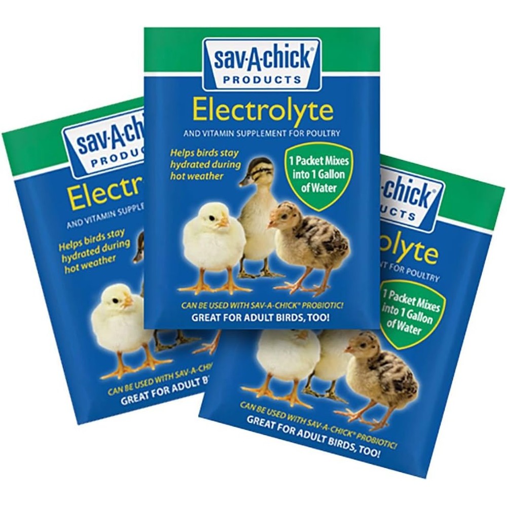 Sav-A-Caf Sav-A-Chick Electrolyte And Vitamin Supplement Strip For Poultry Chickens Ducks And Turkeys 9 Pack