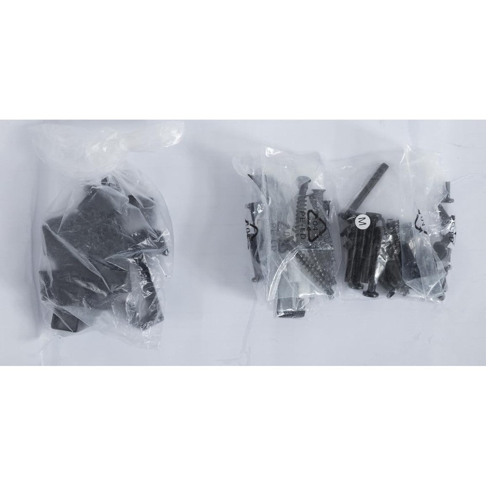 WEEWAY Small Replacement hardware pack front view showing assorted black screws and anchors.