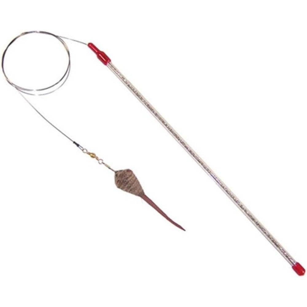 GoCat Cat Catcher Teaser Wand Interactive Cat Toy With Handcrafted Mouse Lure Flexible Braided Wire And Twelve Inch Glitter Wand