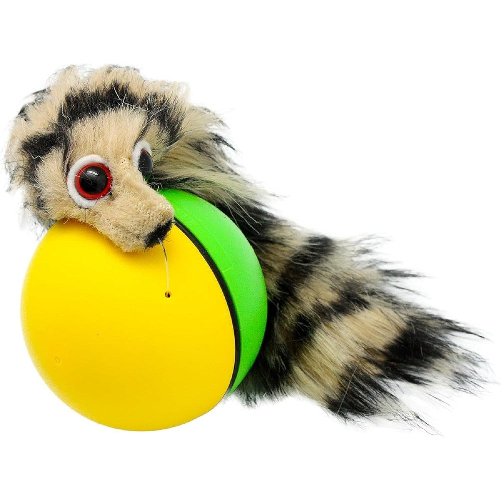 YMCtoys The Original Weasel Ball interactive motorized pet toy front view