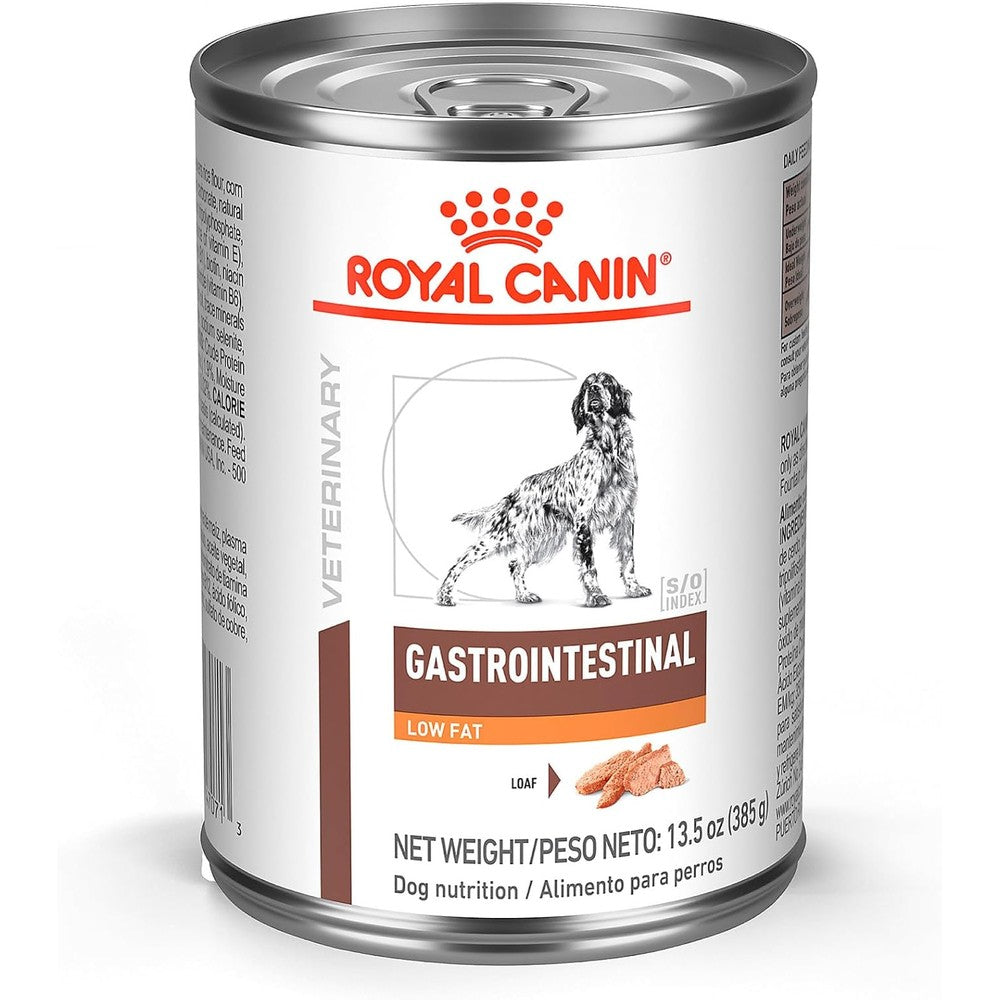 Royal Canin Veterinary Diet Canine Gastrointestinal Low Fat Adult Loaf Wet Dog Food Canned Thirteen Point Five Ounce Pack Of Twelve