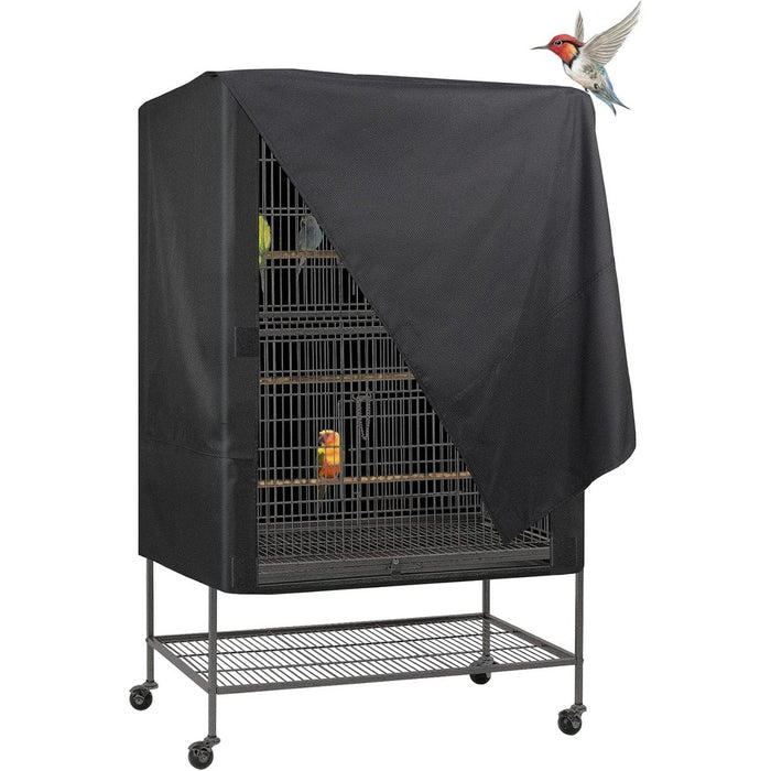 Explore Land Pet Cage Cover - Good Night Enclosure (Medium, Black)