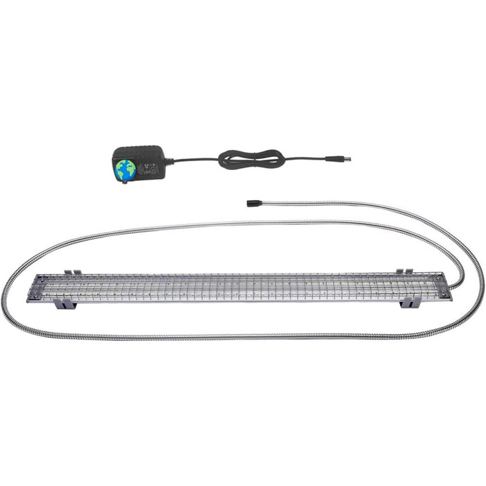 HappyBird Lighting Bird Cage Light with Chew Guard - Full Spectrum LED Pet Light - Simulates Natural Environment - Safe for Hookbill Birds - Easy to Install - (24" Long)