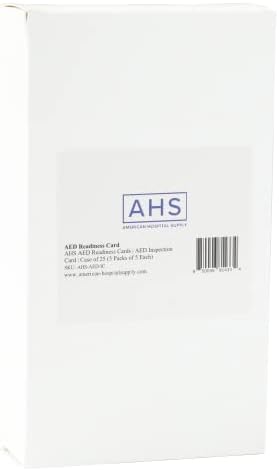 Close up of the structured table on the AED readiness card for inspector initials.