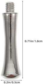 Ergonomic scissor finger extension hardware parts showing premium metallic silver finish
