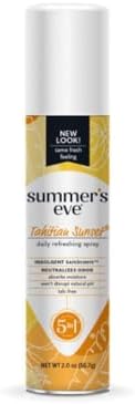 Imported Summer's Eve feminine deodorant spray collection for pH-balanced odor protection.